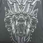 KILLSTAR Bellow Maxi Dress Baphomet Graphic Print Grunge Goth Gothic Punk Black Photo 4