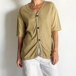 ALBUS LUMEN Short Sleeve Cotton Cardigan Size L Photo 0