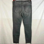 MOTHER Women’s Jeans Looker Ankle Fray In Last Chance Saloon Sz 28 Classic City Black Photo 3