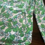 Talbots  Cozy Crush Half Zip‎ Pullover Floral Fields 1/4 Zip Top Shirt Casual Med Photo 3