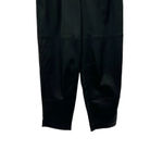 Aritzia Babaton Belted Pleat Pant Trouser Cropped Stretch Satin Black Size 2 Photo 6