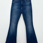 Mother Denim The Crusier Sneak Fray Flared Leg Jean In Hike Hike Baby size 25 Blue Photo 0