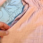 STARK X Hand in Pocket Front Tie Ruffle Cotton Gauze Romper w/ Pockets Sz M Size M Photo 6