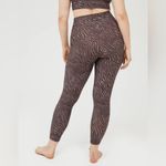 Aerie OFFLINE By Real Me High Waisted zebra tan gray Printed 7/8 Leggings L Photo 9