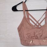 JoyLab  Women's Metallic Strappy Athletic Sports Bra size small Photo 3