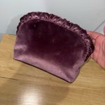 Kate Spade  Velvet Purple Clutch, Makeup‎ Bag Ruffles 10x7” I Photo 5