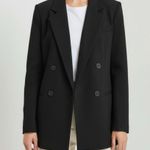 Anthropologie MAEVE x  Double-Breasted Oversized Blazer, Black, 0 (US) Photo 3