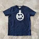 Michael Kors  Organic Cotton Tee Midnight Blue Crewneck T-Shirt, Size M New w/Tag Photo 1
