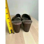 White Mountain  Comfort Slip on Sandals Brown Size 8M Clog Style Leather Photo 5