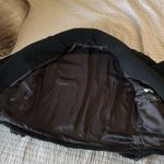 & Other Stories & other stories black wool long oversized side zip polo collared moto jacket S​ Photo 14