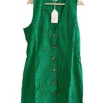 ANDIE The Navarino Dress in Eyelet Emerald Green M NWT Photo 2