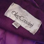Oleg Cassini 90s  Purple Wool Vest Photo 6