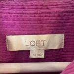 Loft  pink corduroy shacket puff sleeve shirt jacket xs Photo 3