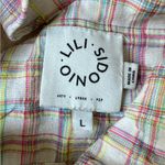 Lili Sidonio Cottagecore Babydoll Dress Pastel Plaid Flutter Sleeve‎ Size Large Pink Photo 5