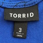 Torrid Blue Soft Stretch Quirky Bird Print Surplice V-neck Skater Dress, Size 3X Photo 8