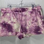 Wildfox Tie Dye Stars Purple Long Sleeve Top and Shorts Set Size XXL Photo 4