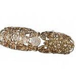 Gold Tone Filigree Ring Cuff Photo 0
