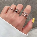 Sterling Silver unisex TRIPLE LAYERED ring Photo 0