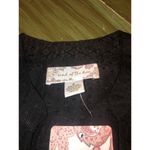 Band of Gypsies  NWT Hallie Black Crossover Long Sleeve Blouse Size M Photo 3