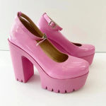 MCKOINE EU 36/US 6 Bubblegum Pink Barbie Platform‎ Chunky Heels Brat Photo 6
