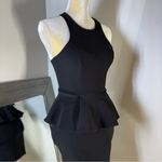Lush Clothing Lush Black racer back peplum Mini Dress Photo 11