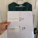 Free People teal green Hailey long sleeve v Photo 7