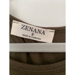 Zenana Outfitters T-Shirt Dress Parisian Scandi Preppy Bougie Streetwear Army Olive Green Photo 5