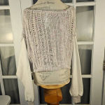 Free People  Womens Honey Cable Knit Oversized‎ Chunky Sweater XS Photo 2