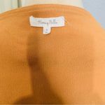 Honey Belle  Women’s Orange Ruffle Short Sleeve Blouse‎ Open Shoulder Size S Photo 4