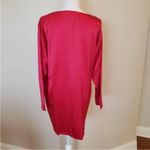 Victoria's Secret Vtg Gold Label Red Silk Button Up L Photo 1