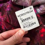 NWT RONNY KOBO Lula Silk Floral Draped Bow Burgundy Mini Dress Sz S Red Photo 6