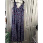 Prabal Gurung x RTR Chiffon Maxi Dress size 12 Blue Photo 5
