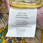 Lila Rose Lily Rose Romper Womens XS Yellow Floral Short Sleeve Cross Back Pockets Cottage Photo 15