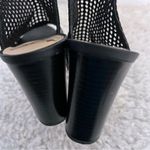Sam Edelman  Evie  Women's Black  Leather  Woven Caged Heels Shoes Size 8.5 Photo 9