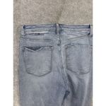 Risen Jeans Womens 7/28 High Rise Straight Hippie‎ Boho Distressed Light Stretch Blue Photo 5