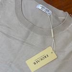 Ekouaer  Lounge Set Beige Black Travel Outfit Size 2XL Photo 2