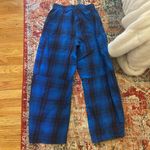 BDG Blue and Black Mae Flannel Pants Size XS Photo 9