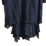 Jones New York  Women's Navy Blue  Silk Long Formal Dress Size 16 Photo 7