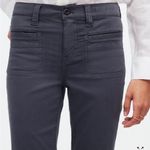 Madewell Kick Out Crop Pants in Garment-Dyed Sateen in Dark Pavement Size 27 NWT Photo 3