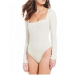 Free People  Intimately Free Square Neck Long Sleeve Bodysuit Photo 14