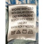 Appleseeds Size Large Blue Green Floral Button Shirt Coastal Garden Style Casual Photo 8