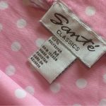VINTAGE‎ SANTE Pink & White Polka Dot Slip Nightgown Chemise Nighty Size Medium Photo 5