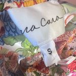 Cara Cara Heidi Smocked Top Shirt Womens S Blue Red Floral Peplum Cotton Pink Photo 4