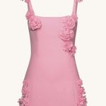 JW Pei  Pink Elaina Rosette Applique Mini Dress Photo 1