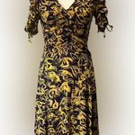 Lined Short Sleeve Maxi Dress Black Photo 0