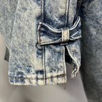 Vintage 80's Chic Acid Wash High Waisted Taper Mom Jeans Size 7 Tall Retro USA Blue Photo 4