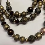 Cookie Lee Signed Bead Beaded Necklace Multi Strand Adjustable Length Photo 5