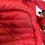 Tory Burch Red Backpack Leather Quilted Nylon Bag Photo 6