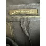 ZARA Chino Crop Trouser Dress Pant Stretch Straight Leg Pockets 6 Navy Blue Photo 7