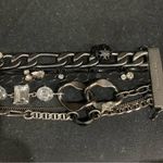 Juicy Couture  Pam Gela Multi Chain Wide Charm Bracelet Silver New Photo 2